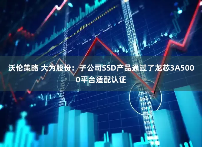 沃伦策略 大为股份：子公司SSD产品通过了龙芯3A5000平台适配认证